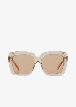 Unisex-Sonnenbrille mit breitem Bio-Acetat-Rahmen