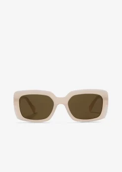 Unisex-Sonnenbrille mit breitem Bio-Acetat-Rahmen