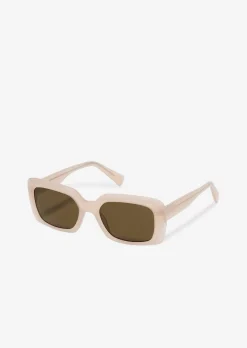 Unisex-Sonnenbrille mit breitem Bio-Acetat-Rahmen