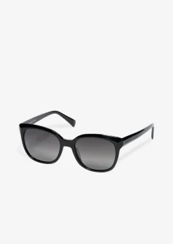 Unisex-Sonnenbrille mit breitem Bio-Acetat-Rahmen