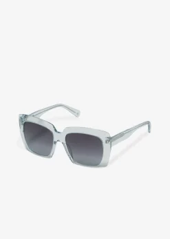 Unisex-Sonnenbrille mit breitem Bio-Acetat-Rahmen