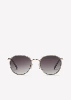Unisex-Sonnenbrille mit extravagantem Edelstahl-Acetat-Rahmen