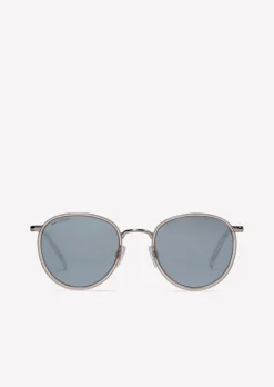 Unisex-Sonnenbrille mit extravagantem Edelstahl-Acetat-Rahmen