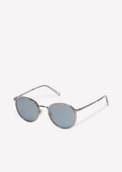 Unisex-Sonnenbrille mit extravagantem Edelstahl-Acetat-Rahmen