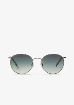 Unisex-Sonnenbrille mit filigranem Metall-Rahmen