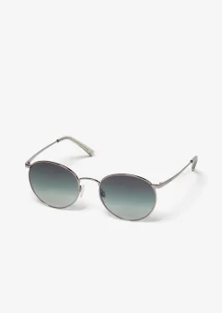 Unisex-Sonnenbrille mit filigranem Metall-Rahmen
