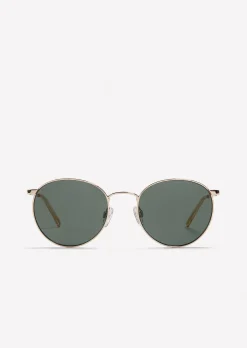 Unisex-Sonnenbrille mit filigranem Metall-Rahmen