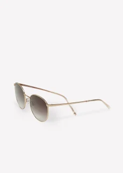 Unisex-Sonnenbrille mit Metallrahmen