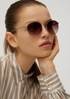 Unisex-Sonnenbrille mit Metallrahmen