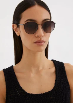 Unisex-Sonnenbrille mit Metallrahmen