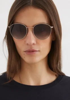 Unisex-Sonnenbrille mit Metallrahmen