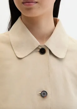 Velourslederjacke fitted aus softem Ziegenleder