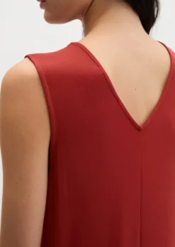 V-Neck-Jerseykleid shaped aus LENZING™ ECOVERO™