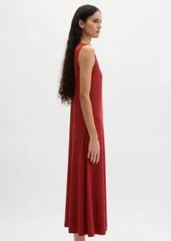 V-Neck-Jerseykleid shaped aus LENZING™ ECOVERO™