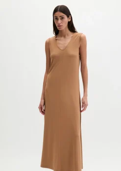 V-Neck-Jerseykleid shaped aus LENZING™ ECOVERO™