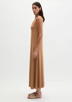 V-Neck-Jerseykleid shaped aus LENZING™ ECOVERO™