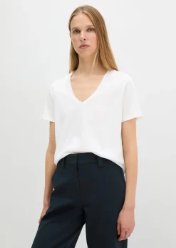 V-Neck-T-Shirt regular aus Organic Cotton
