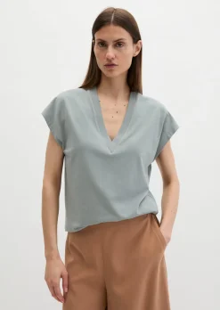 V-Neck-T-Shirt relaxed mit TENCEL™ Modal