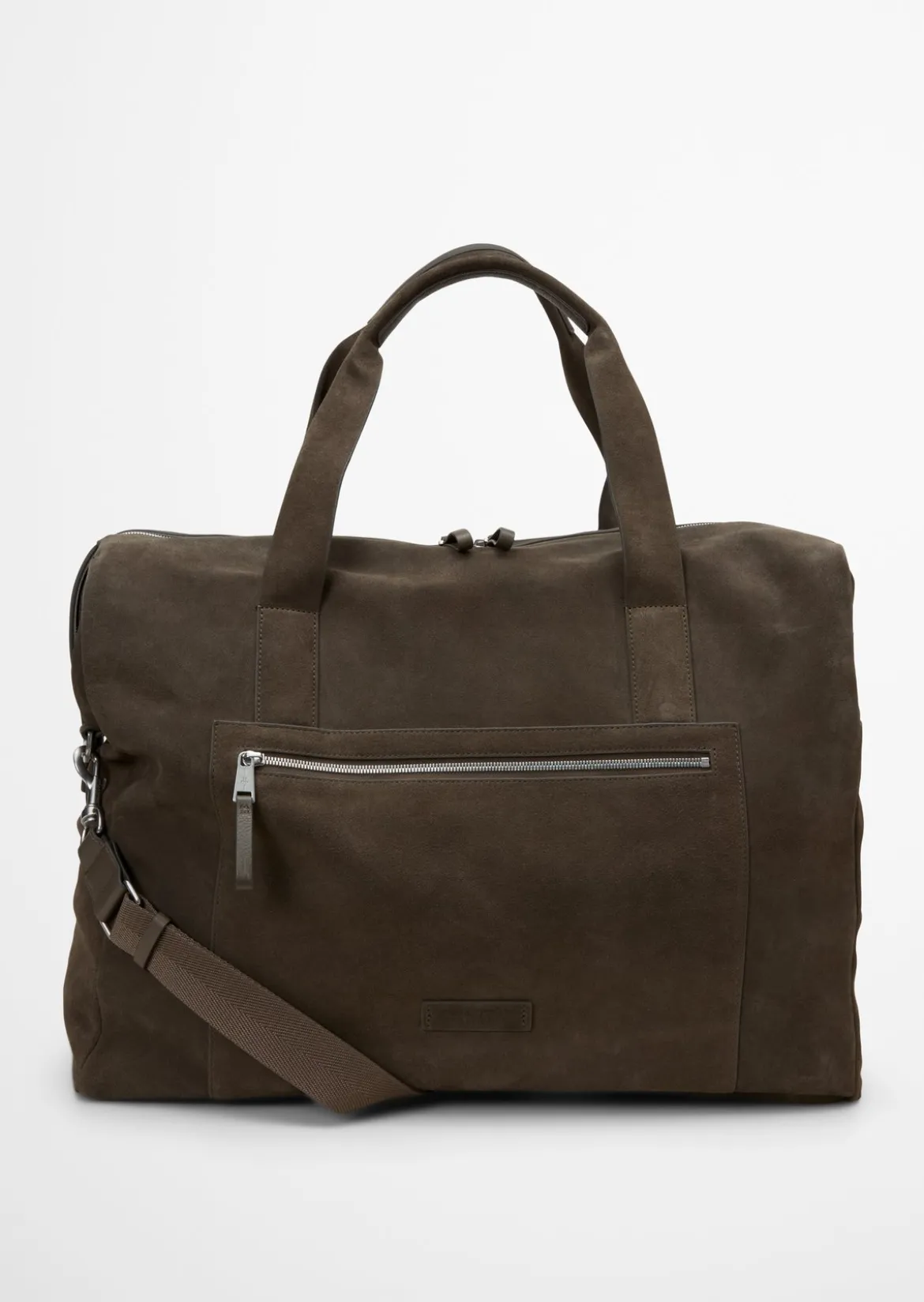 Weekender aus softem Veloursleder