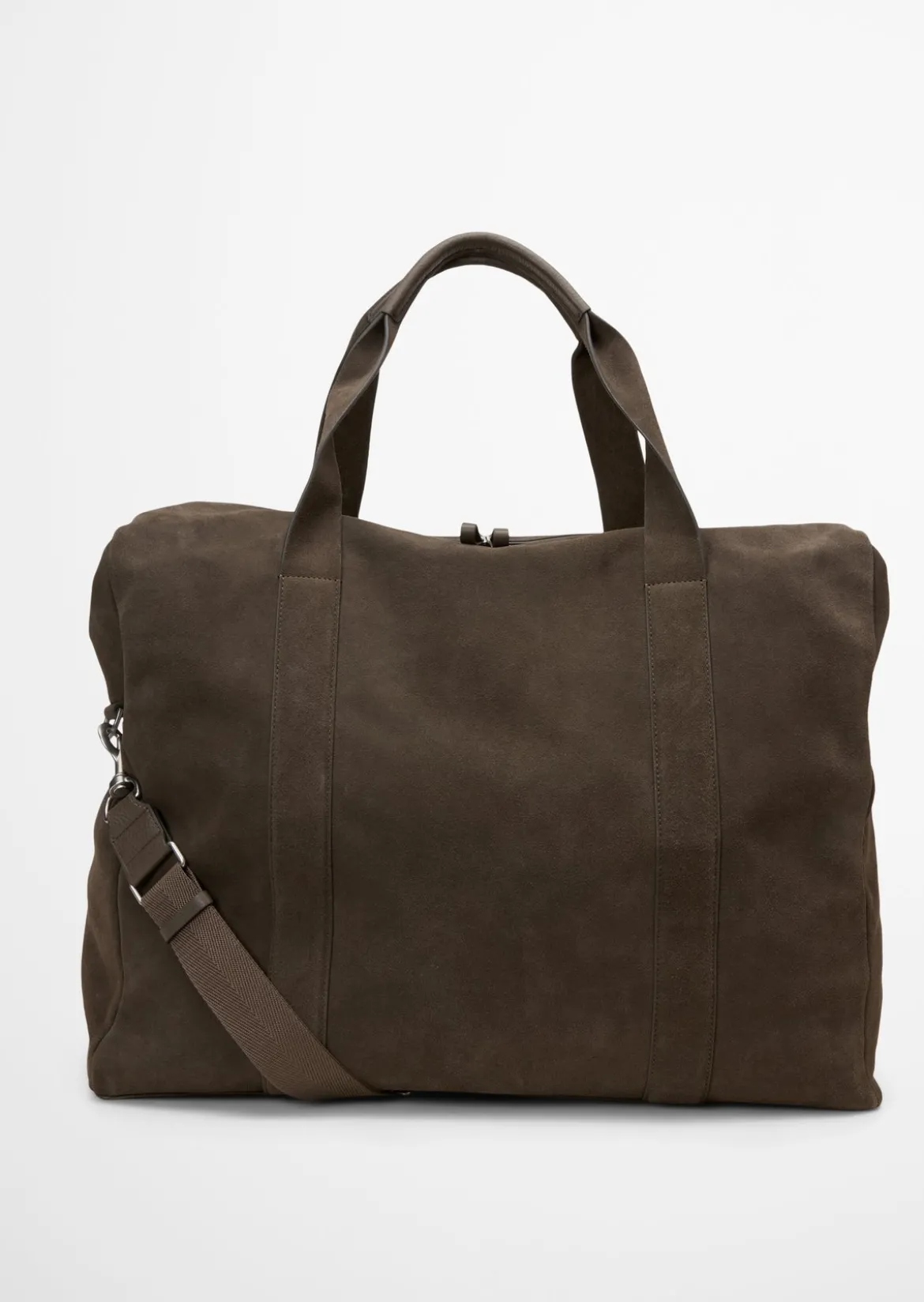 Weekender aus softem Veloursleder