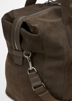 Weekender aus softem Veloursleder