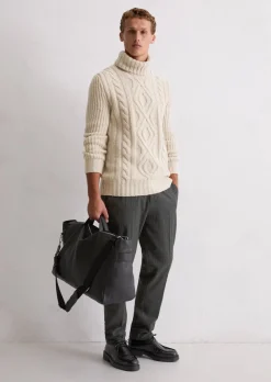 Weekender medium aus edlem Rindleder