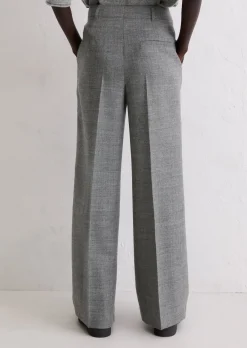 Weite Anzughose aus italienischem Woll-Twill