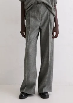 Weite Anzughose aus italienischem Woll-Twill
