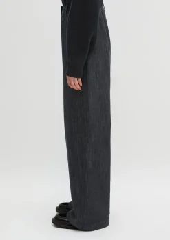 Wide Leg Pants aus Organic Cotton Stretch