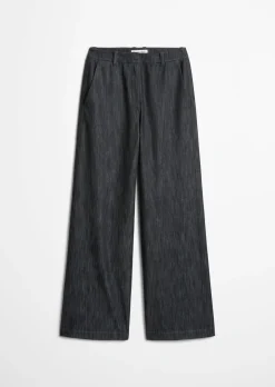 Wide Leg Pants aus Organic Cotton Stretch