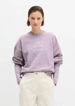 Woman's Day T-Sweatshirt loose aus reiner Bio-Baumwolle