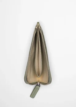 Zipper-Börse aus edlem Rindleder