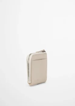 Zipper-Börse aus edlem Rindleder