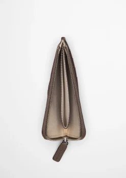Zipper-Börse aus edlem Rindleder
