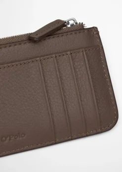 Zipper-Börse aus edlem Rindleder