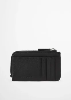 Zipper-Börse aus edlem Rindleder