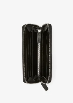 Zipper-Geldbörse aus hochwertiger Leder-Qualität