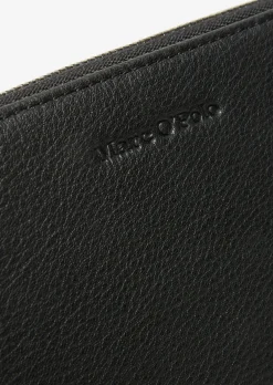 Zipper-Geldbörse aus hochwertiger Leder-Qualität