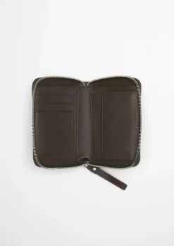 Zipper-Geldbörse medium aus hochwertigem Rindleder