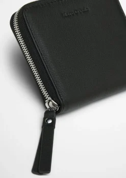 Zipper-Geldbörse medium aus hochwertigem Rindleder