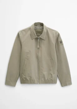 Zipper-Jacke DFB Travel Collection aus wasserabweisendem Bio-Baumwoll-Canvas