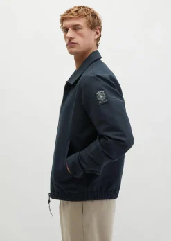 Zipper-Jacke DFB Travel Collection aus wasserabweisendem Bio-Baumwoll-Canvas