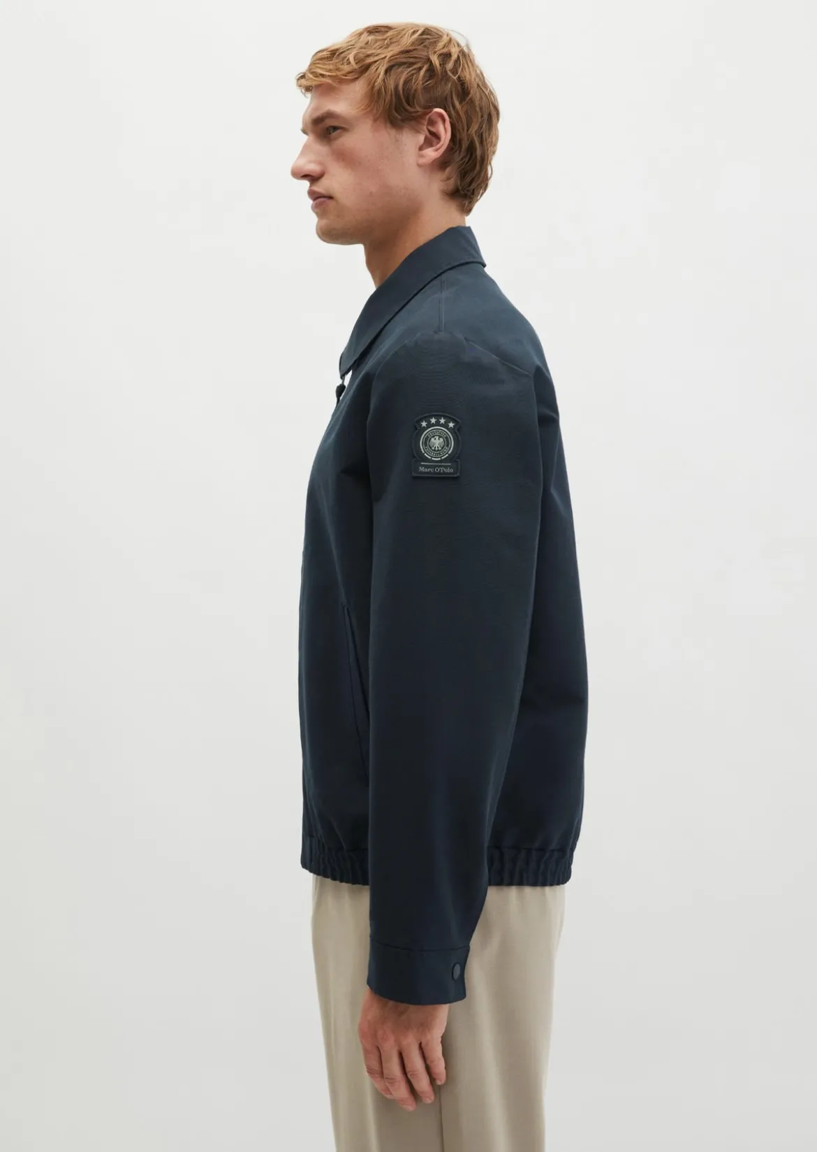 Zipper-Jacke DFB Travel Collection aus wasserabweisendem Bio-Baumwoll-Canvas