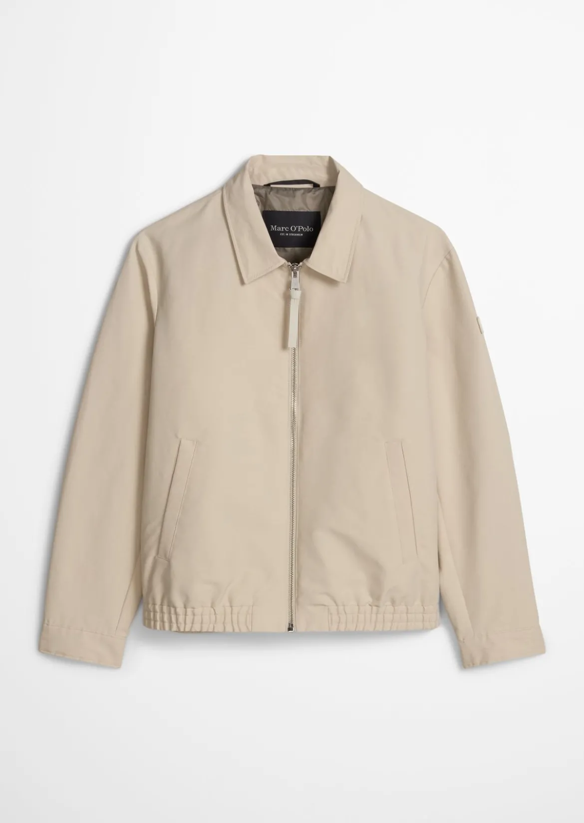 Zipper-Jacke regular aus wasserabweisendem Bio-Baumwoll-Canvas