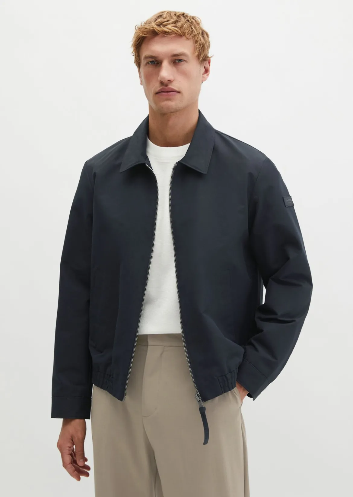 Zipper-Jacke Travel Collection aus wasserabweisendem Bio-Baumwoll-Canvas