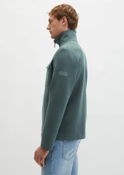Zipper-Sweatjacke in hochwertigem Scuba-Interlock-Sweat