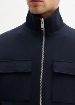Zipper-Sweatjacke in hochwertigem Scuba-Interlock-Sweat